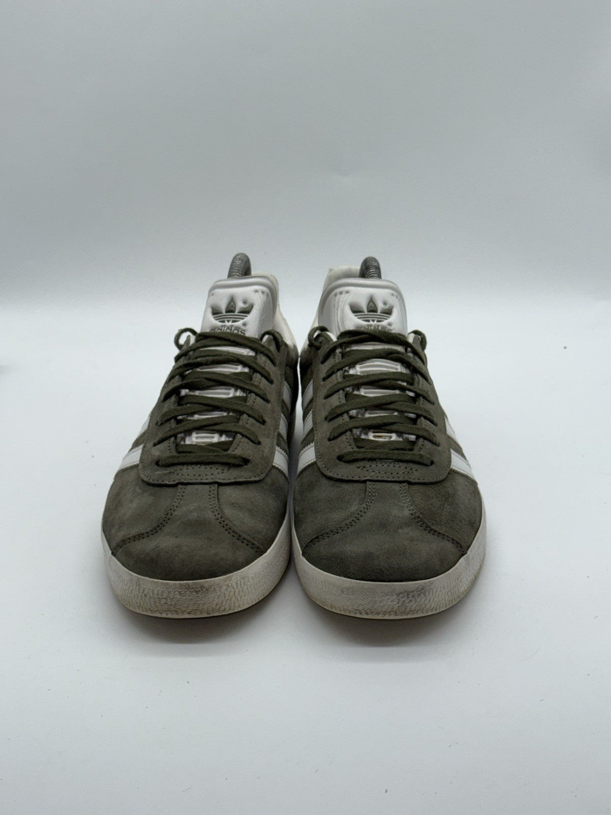 Adidas Gazelle Olive Green White Suede Men’s UK 7 (CQ1784)