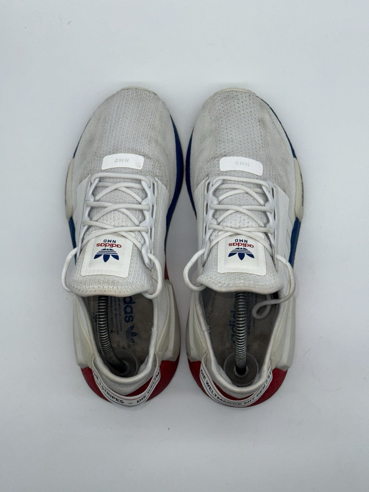 Adidas NMD R1 V2 White x Lush Red x Blue UK Size 7.5 FX4148