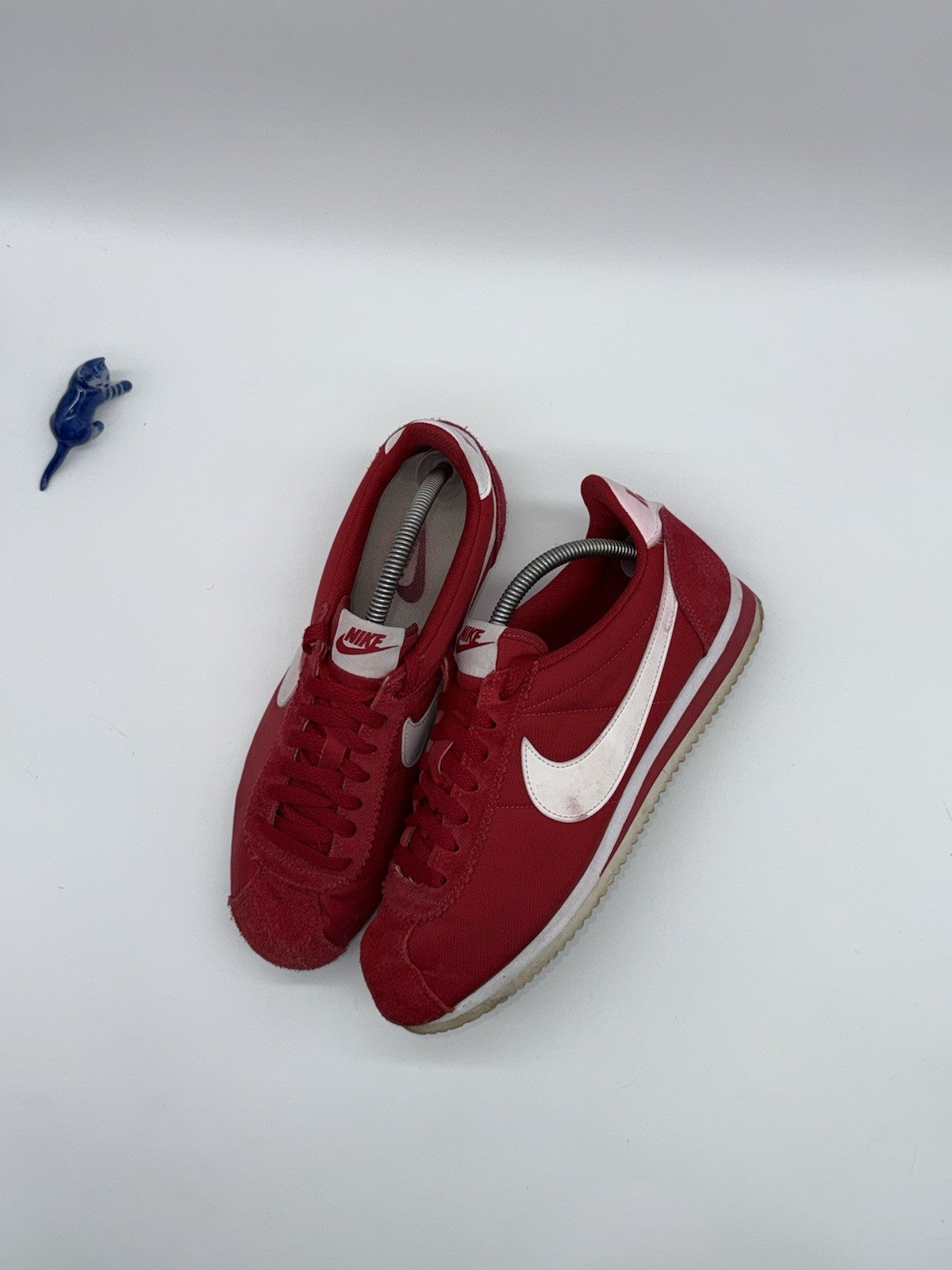 (2015) Retro Nike Classic Cortez Nylon OG Trainers - Gym Red - Size UK 7