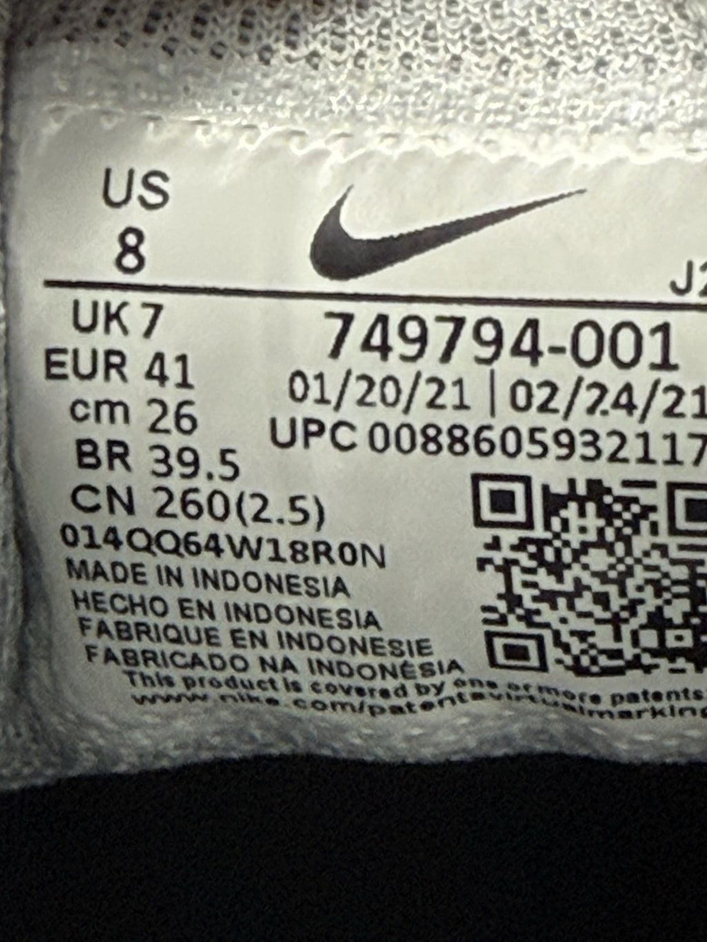 Nike MD Runner 2 'Wolf Grey x Black x White' (2021) – UK 7
