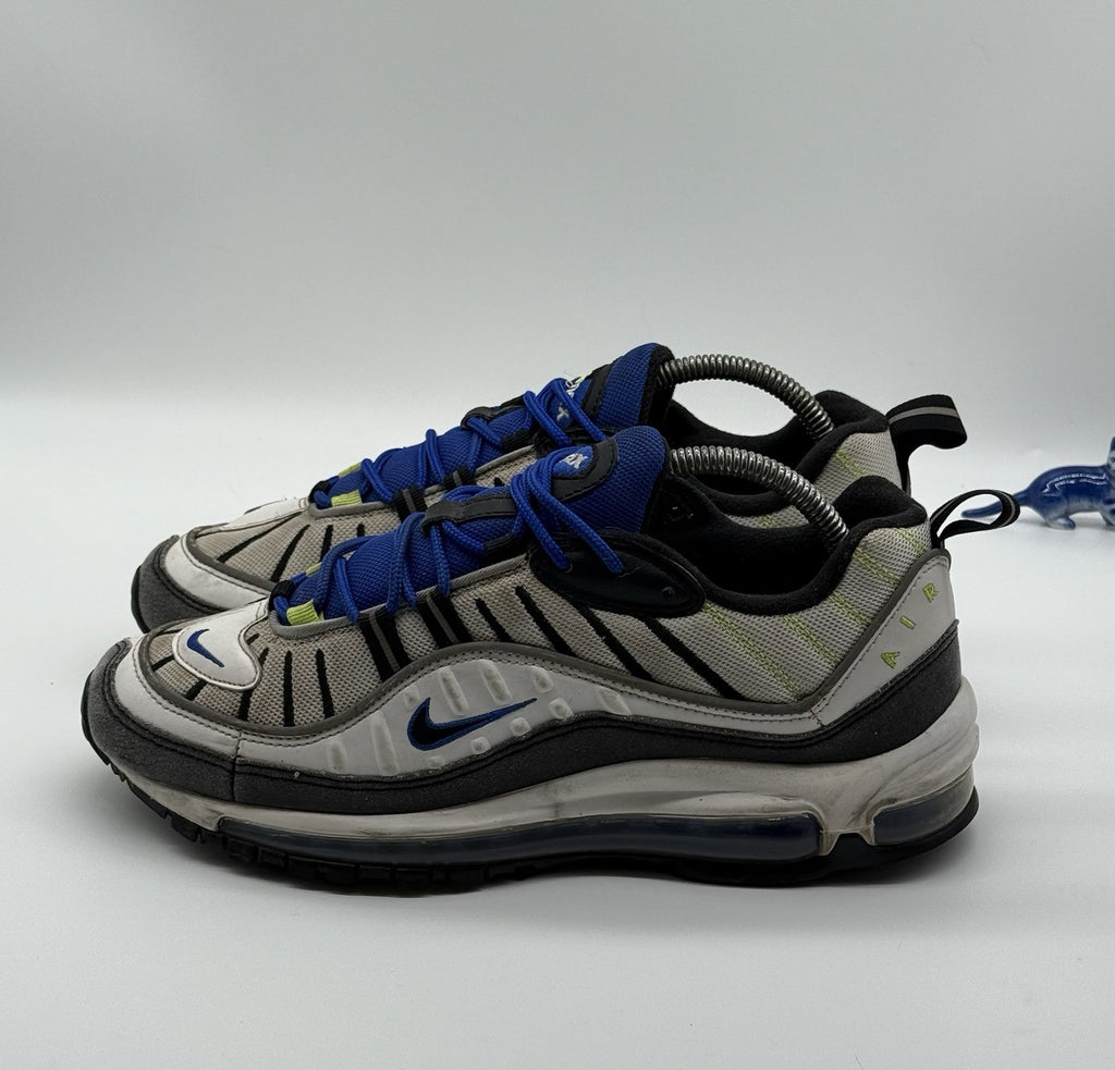 (2019) Nike Air Max 98 Racer Blue Volt White Grey Trainers UK 7 (640744-103)