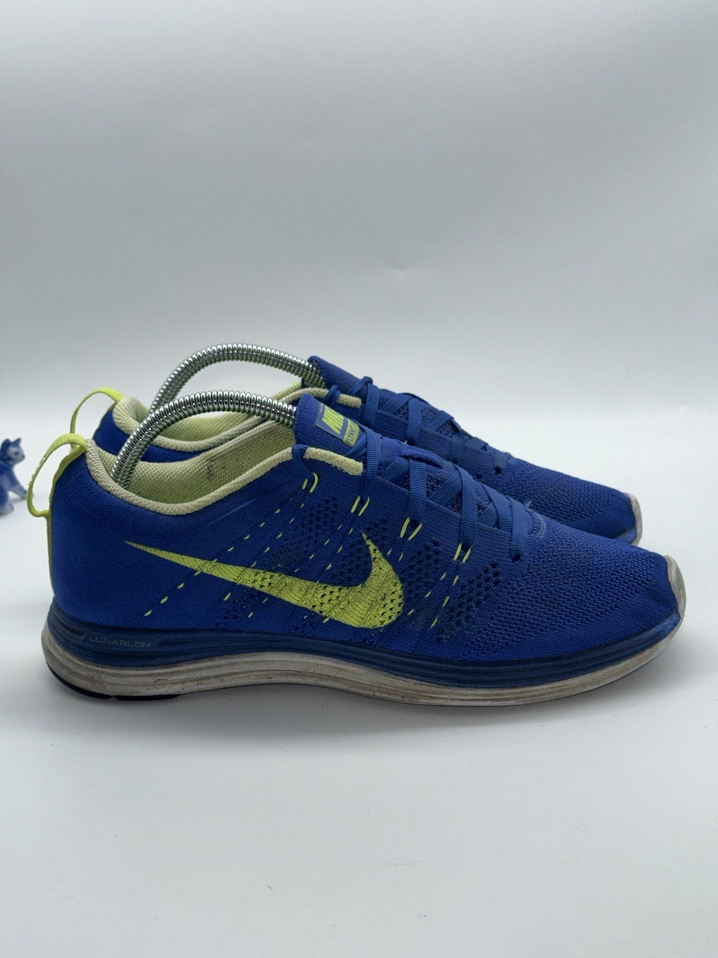 Nike Flyknit Lunar 1 ‘Royal Blue Volt’ Running Shoes UK 6.5 (554887-474)
