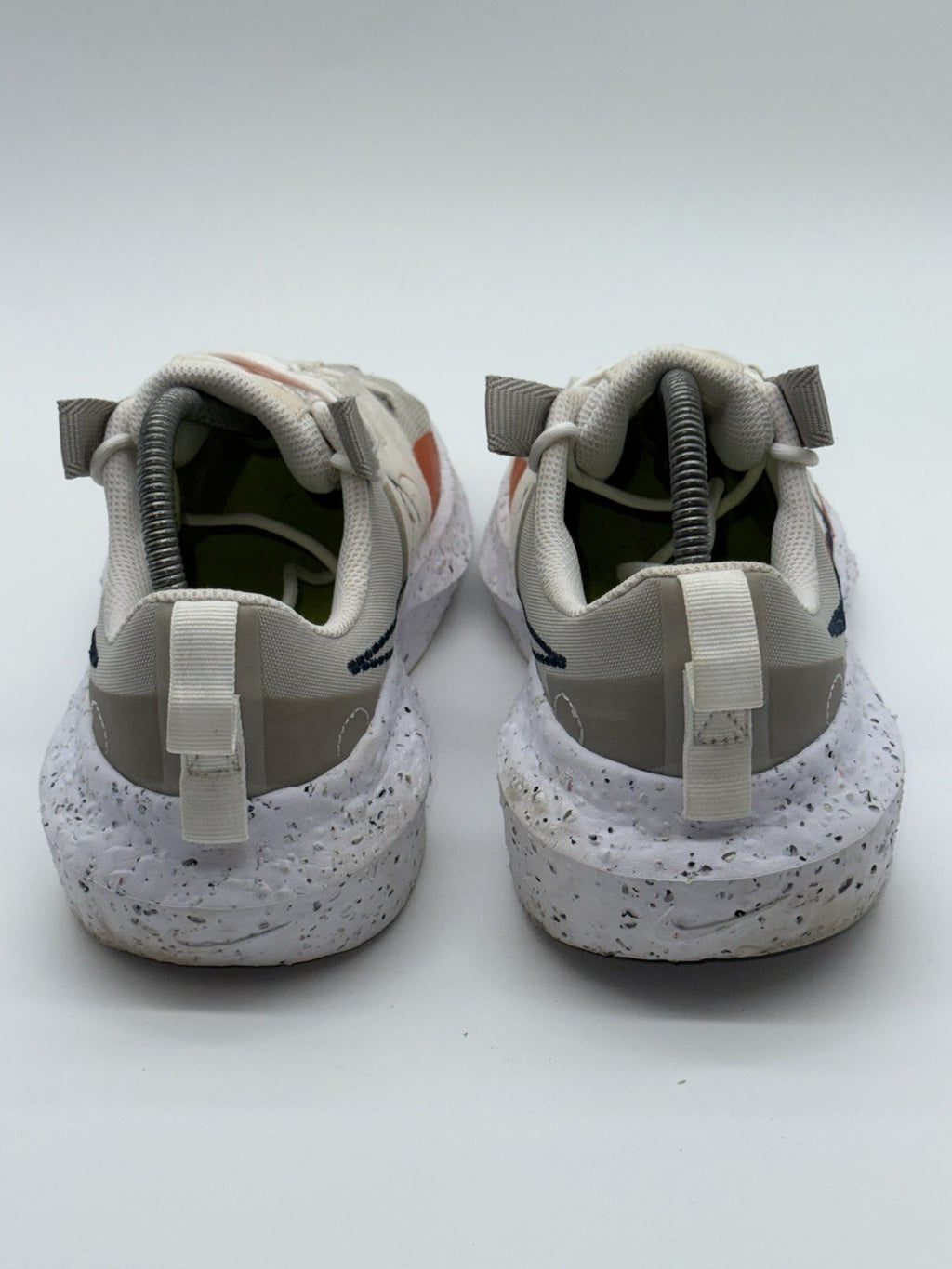 (2022) Nike Crater Impact Cream x Orange Retro Trainers Size UK 8