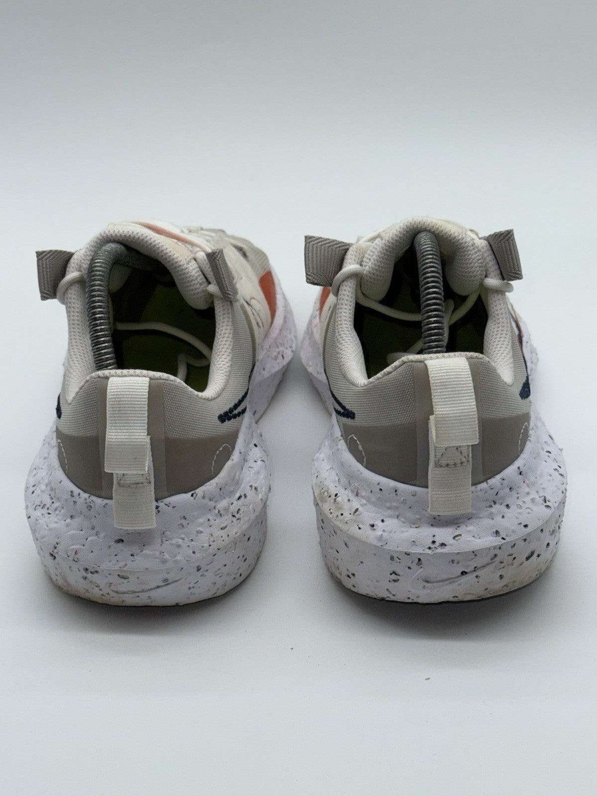 (2022) Nike Crater Impact Cream x Orange Retro Trainers Size UK 8