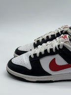 (2022) Nike Dunk Low Retro Red Swoosh Panda Trainers Size UK 7.5