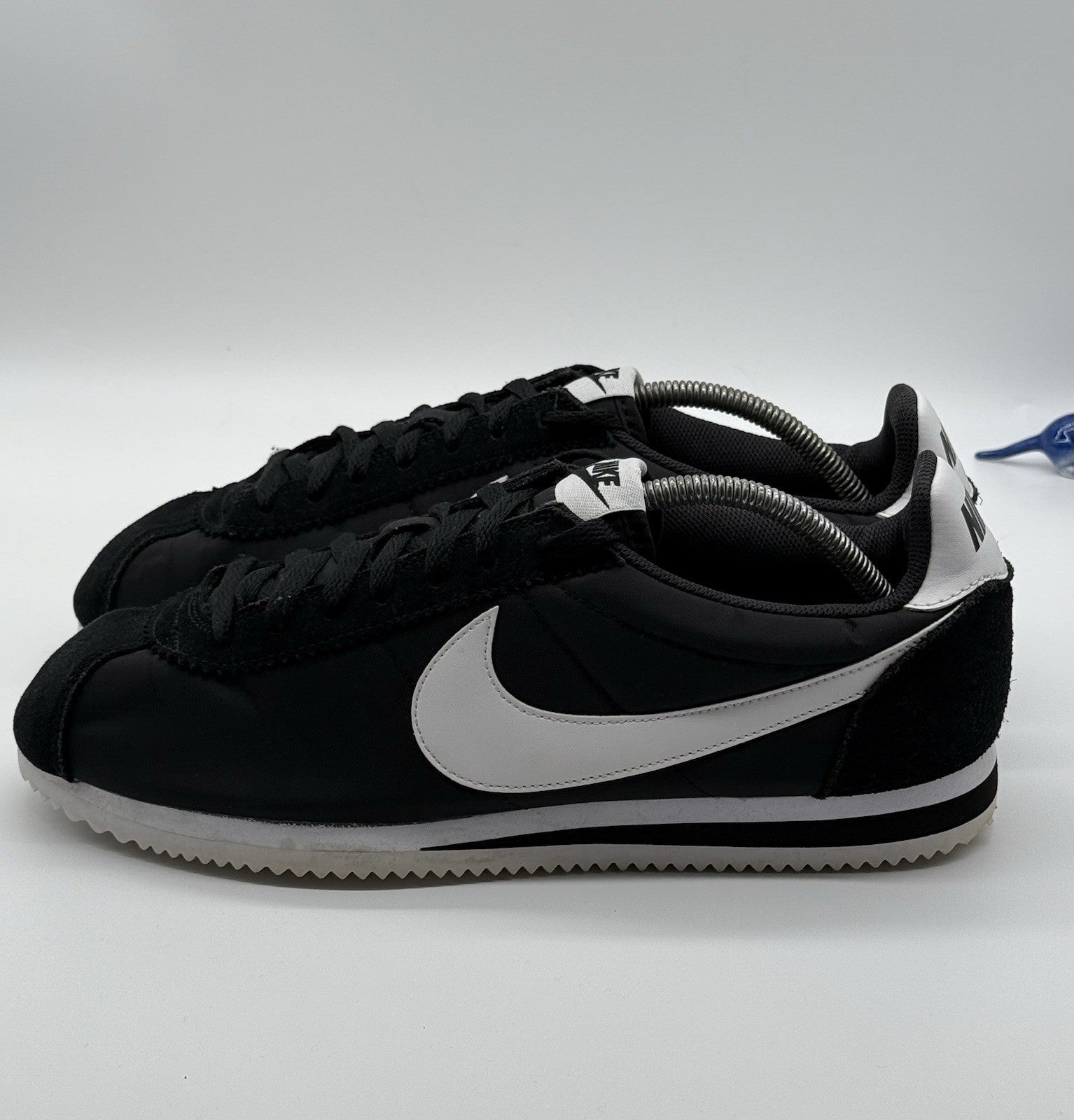 (2017) Nike Classic Cortez Nylon OG Vintage - Black White - Size UK 11 (EU 46)