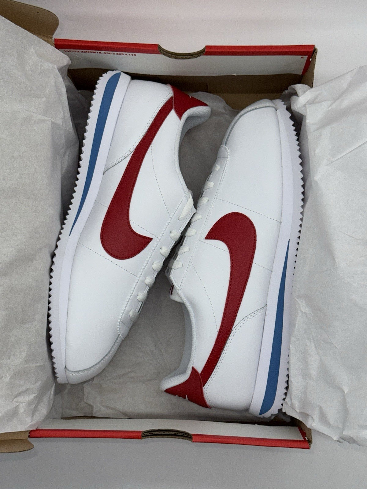 (2025) Nike Cortez Forrest Gump White Varsity Red Blue Men’s UK 9.5 (DM4044-108)