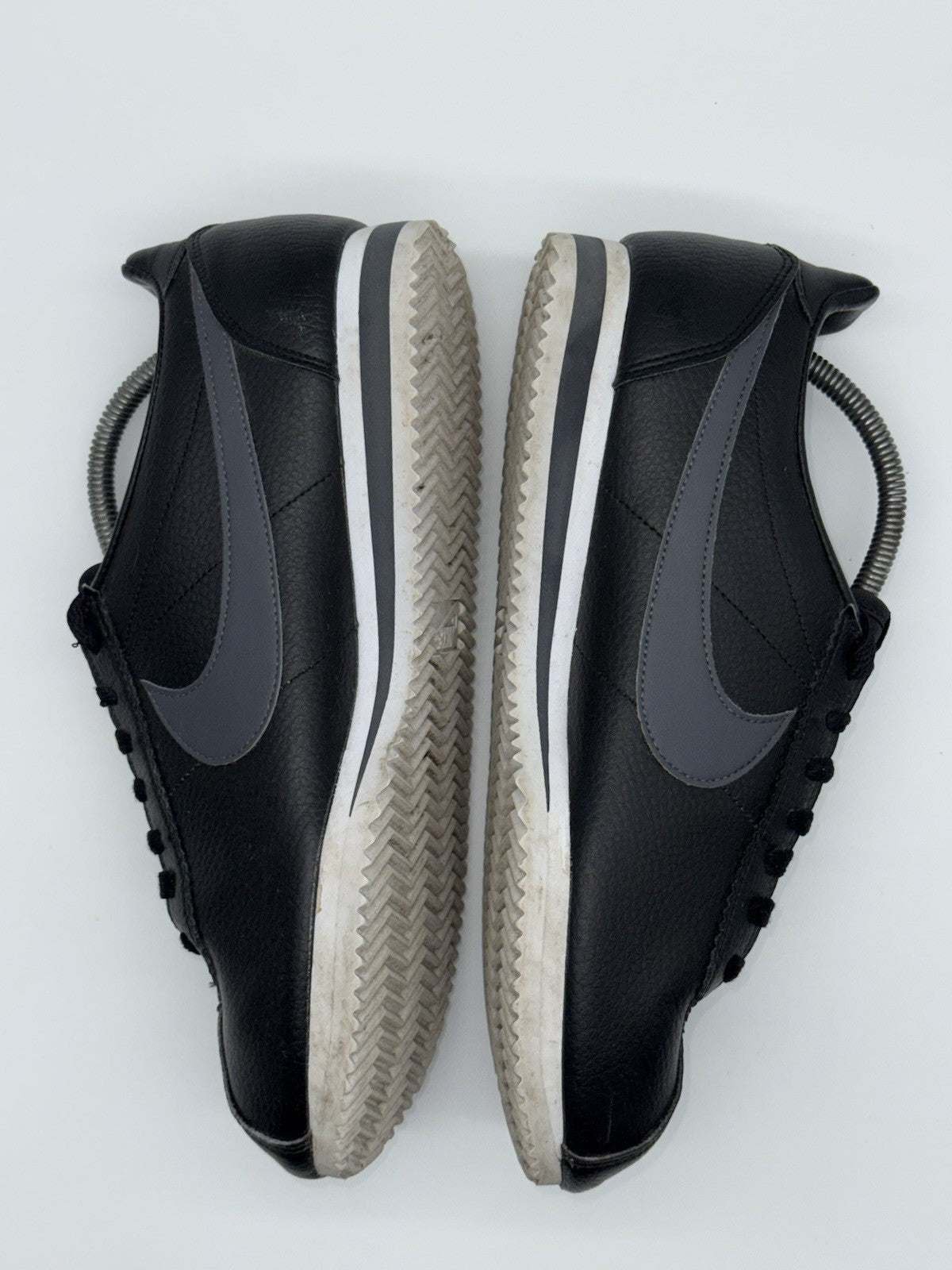 (2016) Nike Classic Cortez Leather Black/Dark Grey-White Men's UK 9