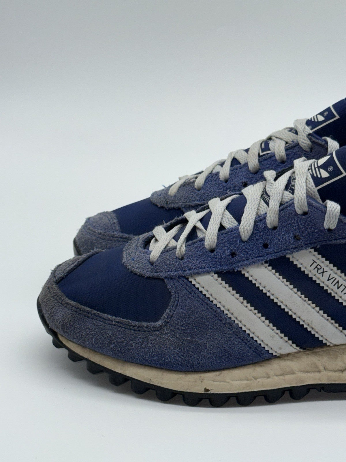 (2022) Adidas Originals TRX Vintage Blue x Cream x White Retro Trainers UK 6