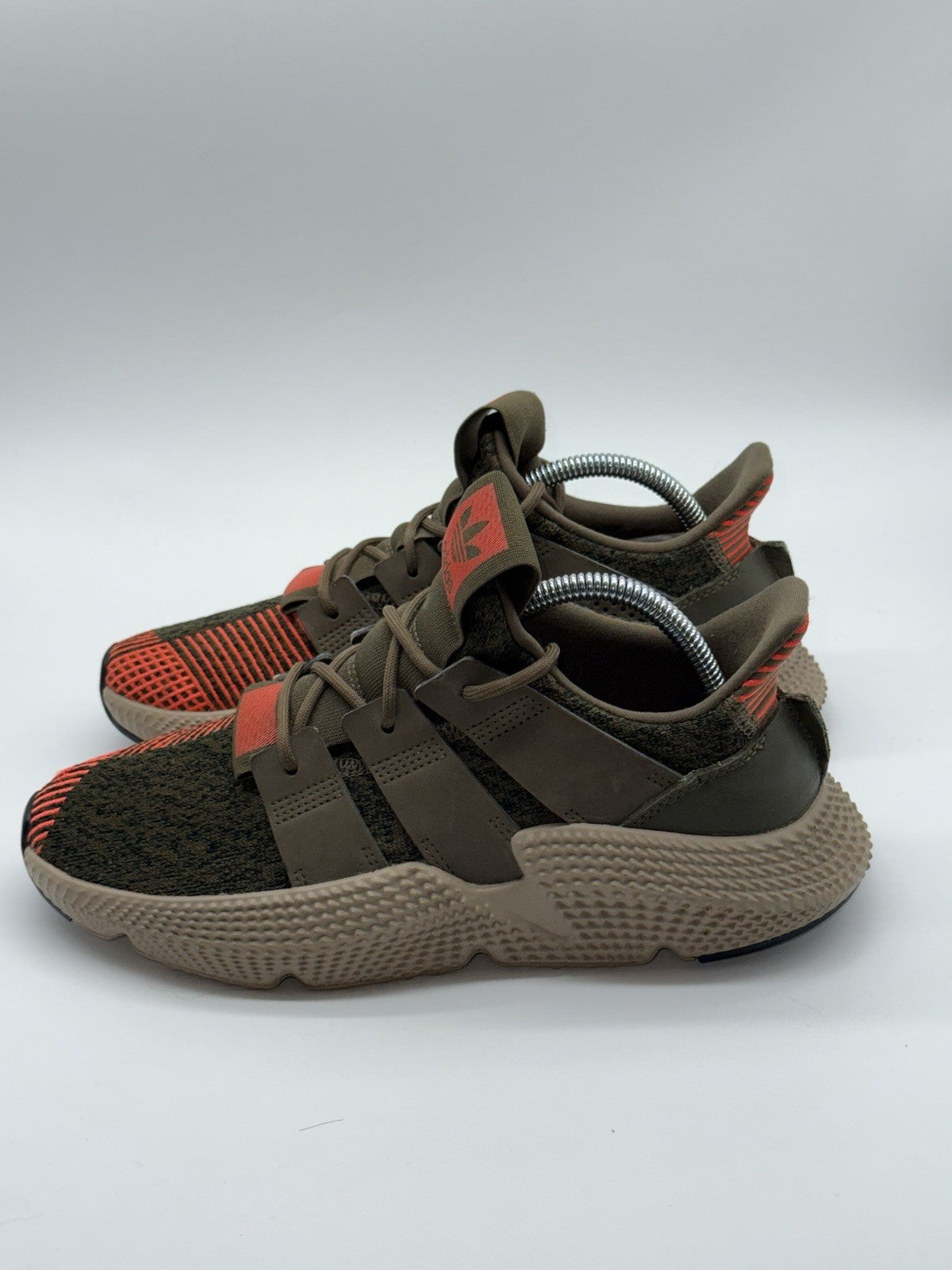 (2017) Adidas Prophere Olive Green Orange Retro Trainers Size UK 6