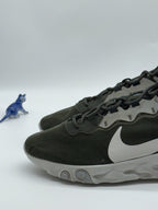 Nike React Element 55 Sequoia Deep Forest Green Khaki x Yellow UK 11 CQ6366-300