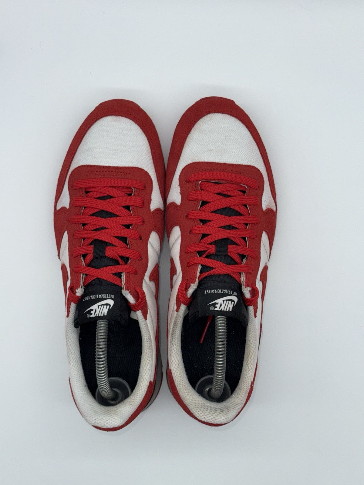 Nike ID Retro Internationalist Custom Trainers Red x White x Black UK 7.5