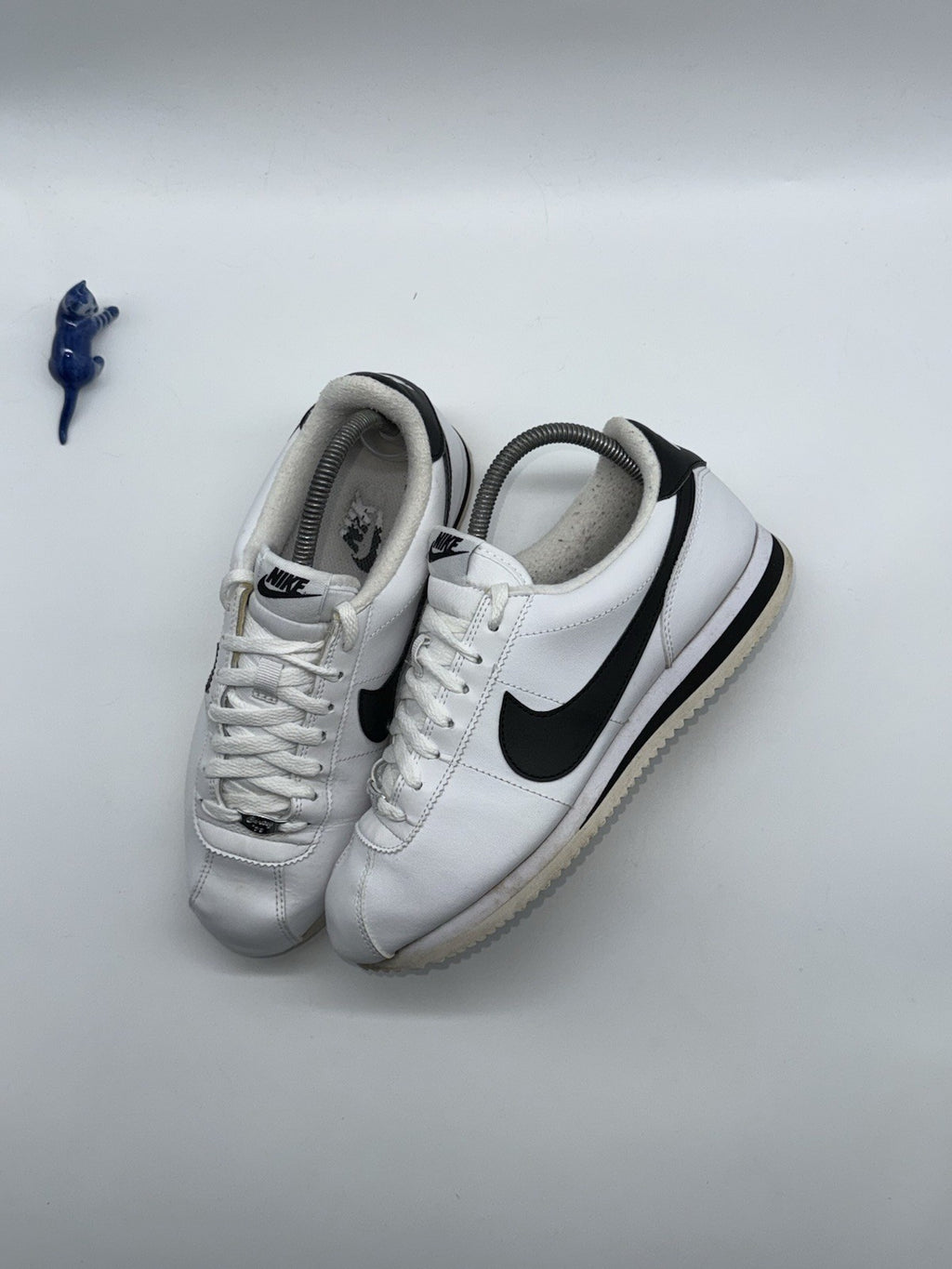 Nike Cortez Basic Leather 'White x Black' trainers – UK 7