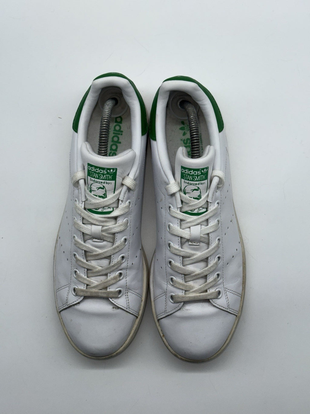 adidas Originals Men's Stan Smith Leather Trainers White x Green UK 8
