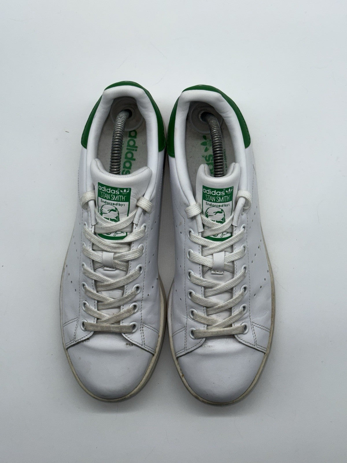adidas Originals Men's Stan Smith Leather Trainers White x Green UK 8