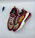 Nike Air Max 270 React Noble Red x Dusty Peach Trainers Men’s UK 9 (AO4971-601)
