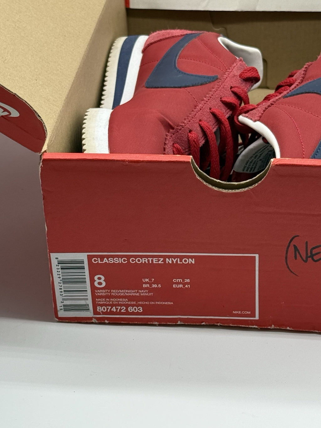 Nike Classic Cortez Nylon 'Red x Navy' (2017) – UK 7