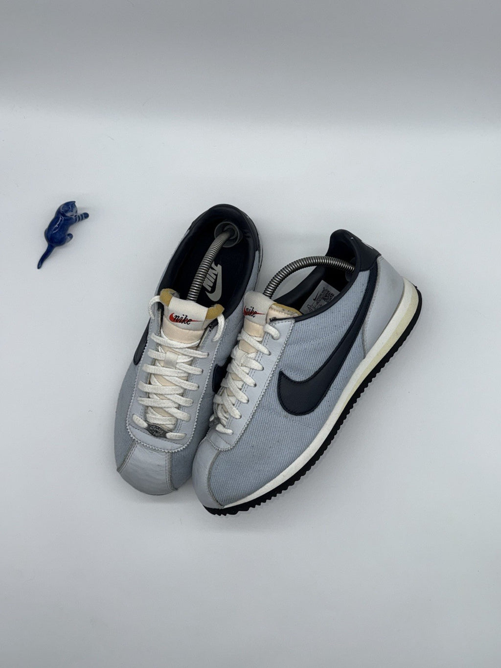 Nike Cortez Armory Light Blue Denim Retro Trainers Size UK 7.5