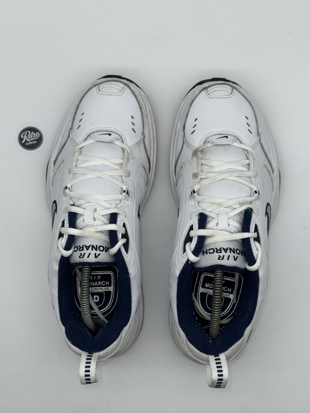 Nike Air Monarch IV 'White x Navy' (2025) – UK 8