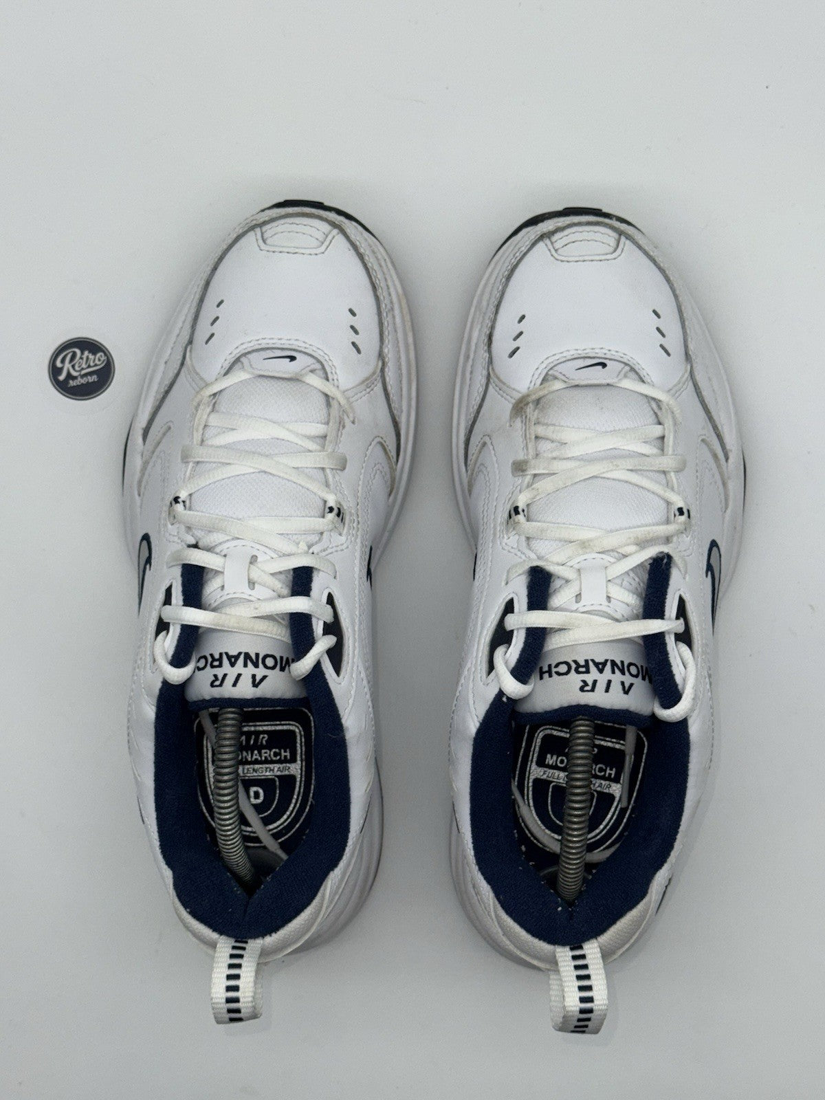 Nike Air Monarch IV 'White x Navy' (2025) – UK 8