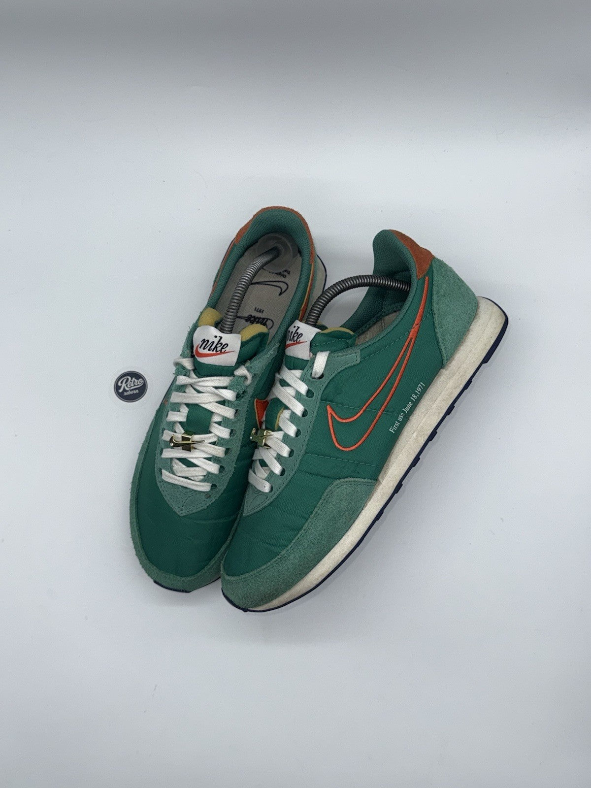 Nike Waffle Trainer 2 'Green Noise x Orange' – UK 9