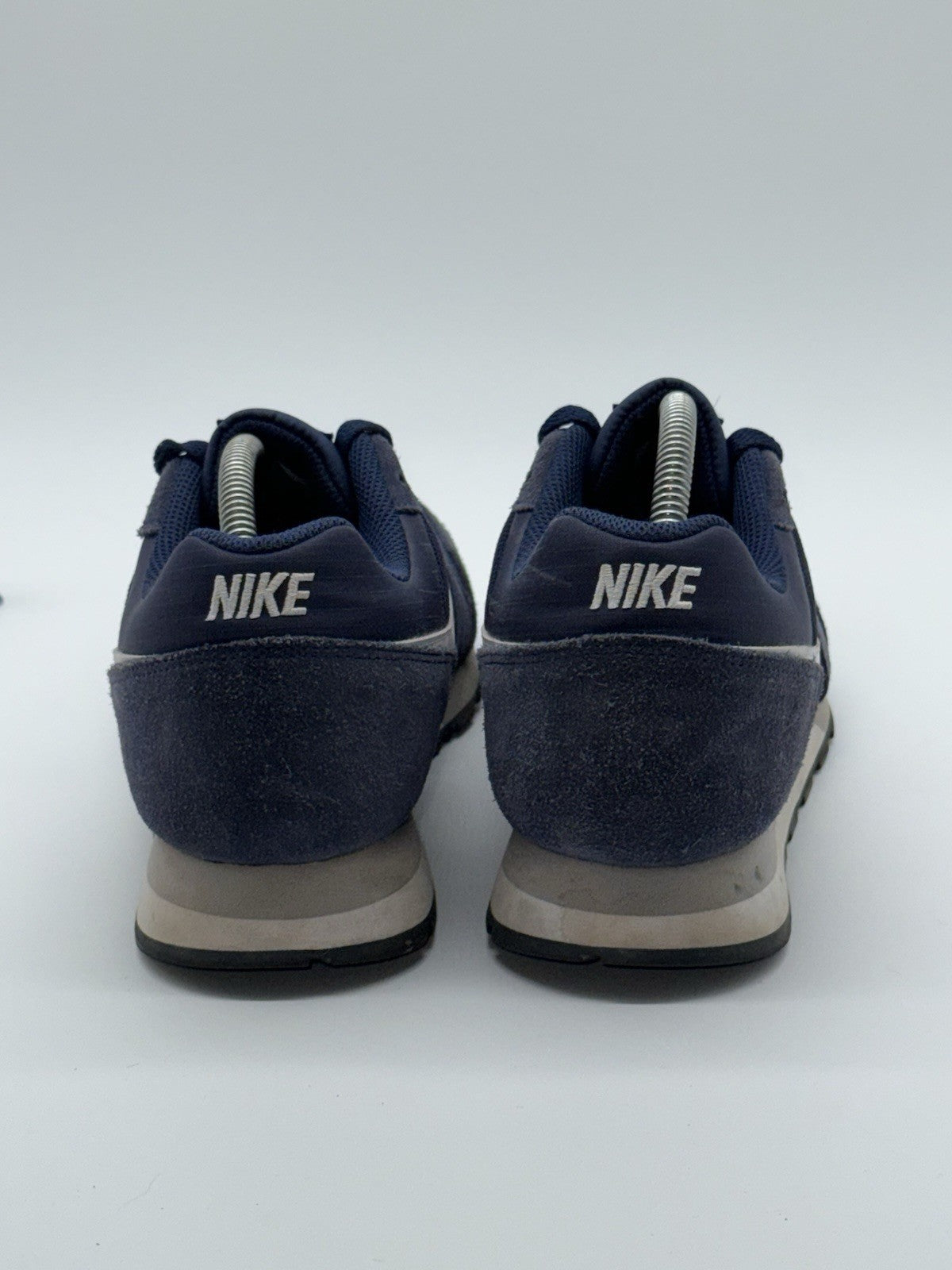 (2019) Nike MD Runner 2 Midnight Navy White Wolf Grey RetroTrainers UK 7.5