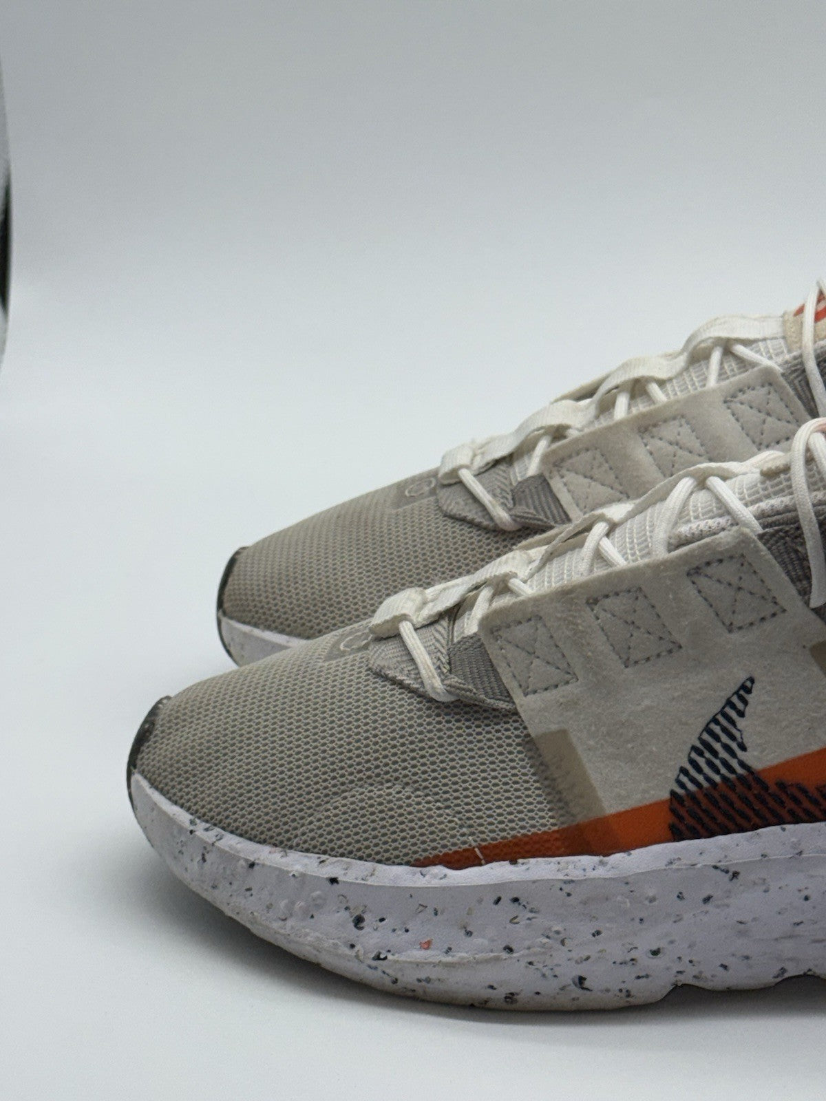(2022) Nike Crater Impact Cream x Orange Retro Trainers Size UK 8