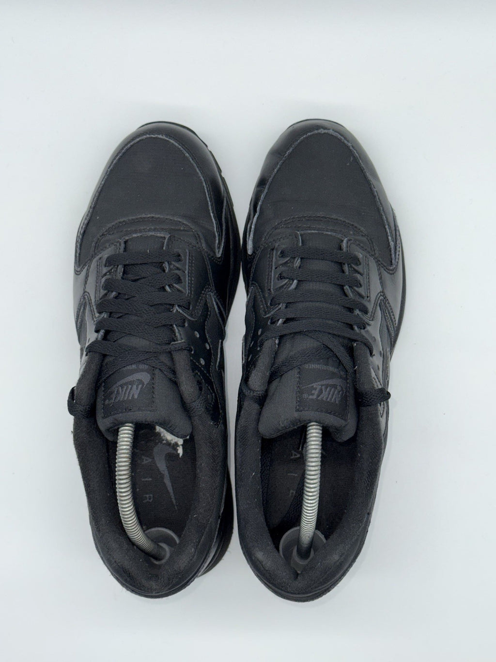 (2015) Nike Air Windrunner Retro Triple Black Trainers Men’s UK 9