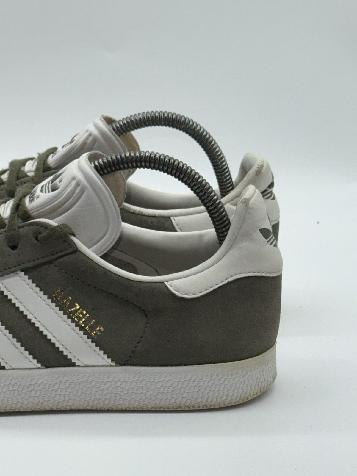 Adidas Gazelle Olive Green White Suede Men’s UK 7 (CQ1784)