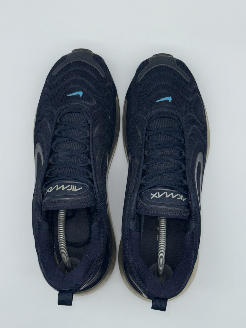 (2019) Nike Air Max 720 Obsidian Navy Blue Retro Trainers UK 10.5