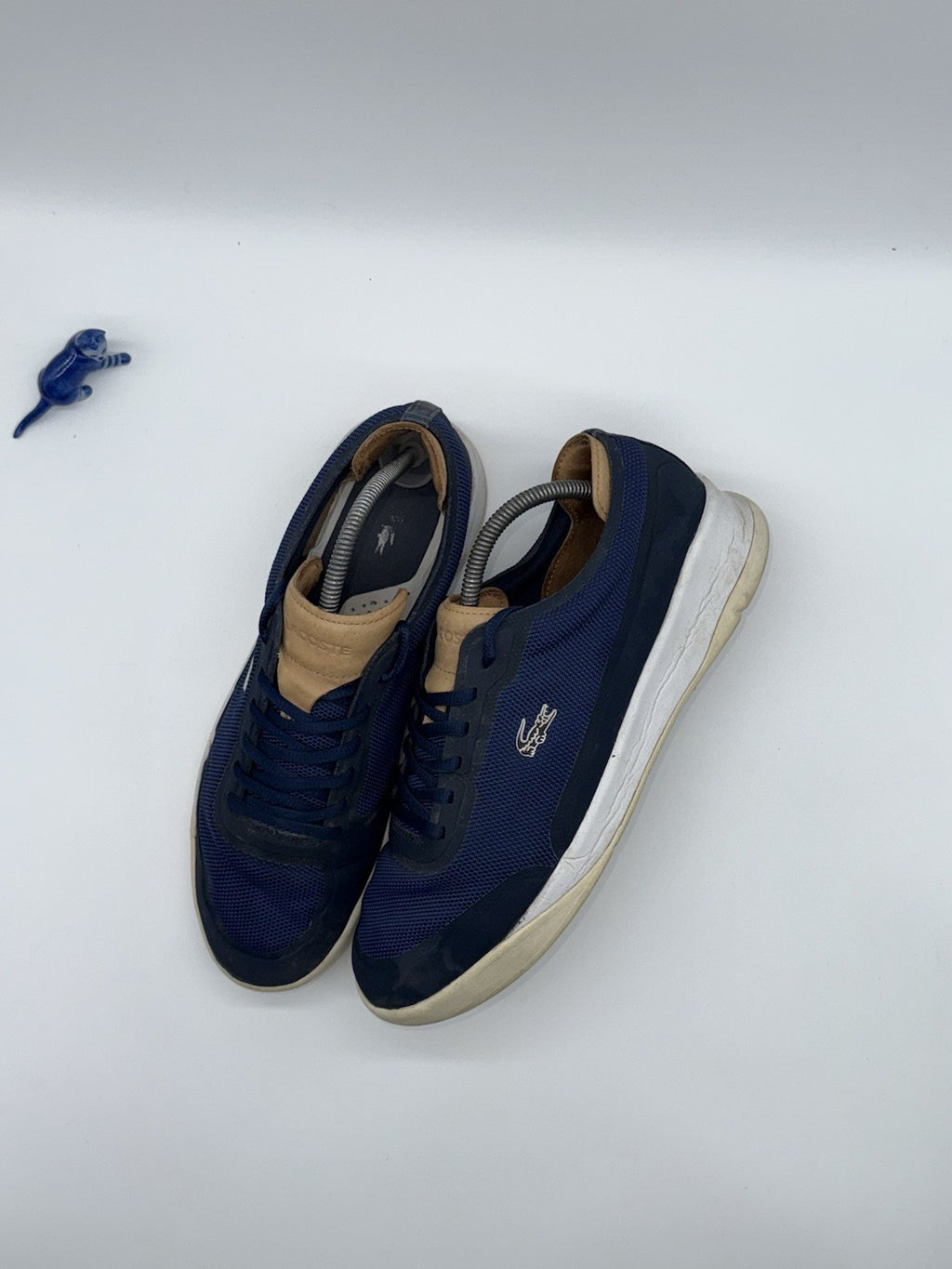 Men’s Lacoste LT Spirit Elite Navy Blue Trainers Size UK 9