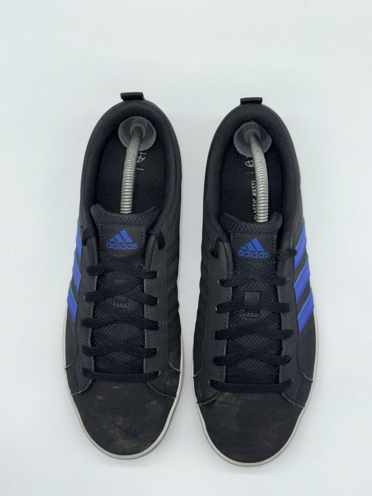 Adidas VS Pace 2.0 HP6004 Black x Royal Blue 3 Stripes UK Size 9