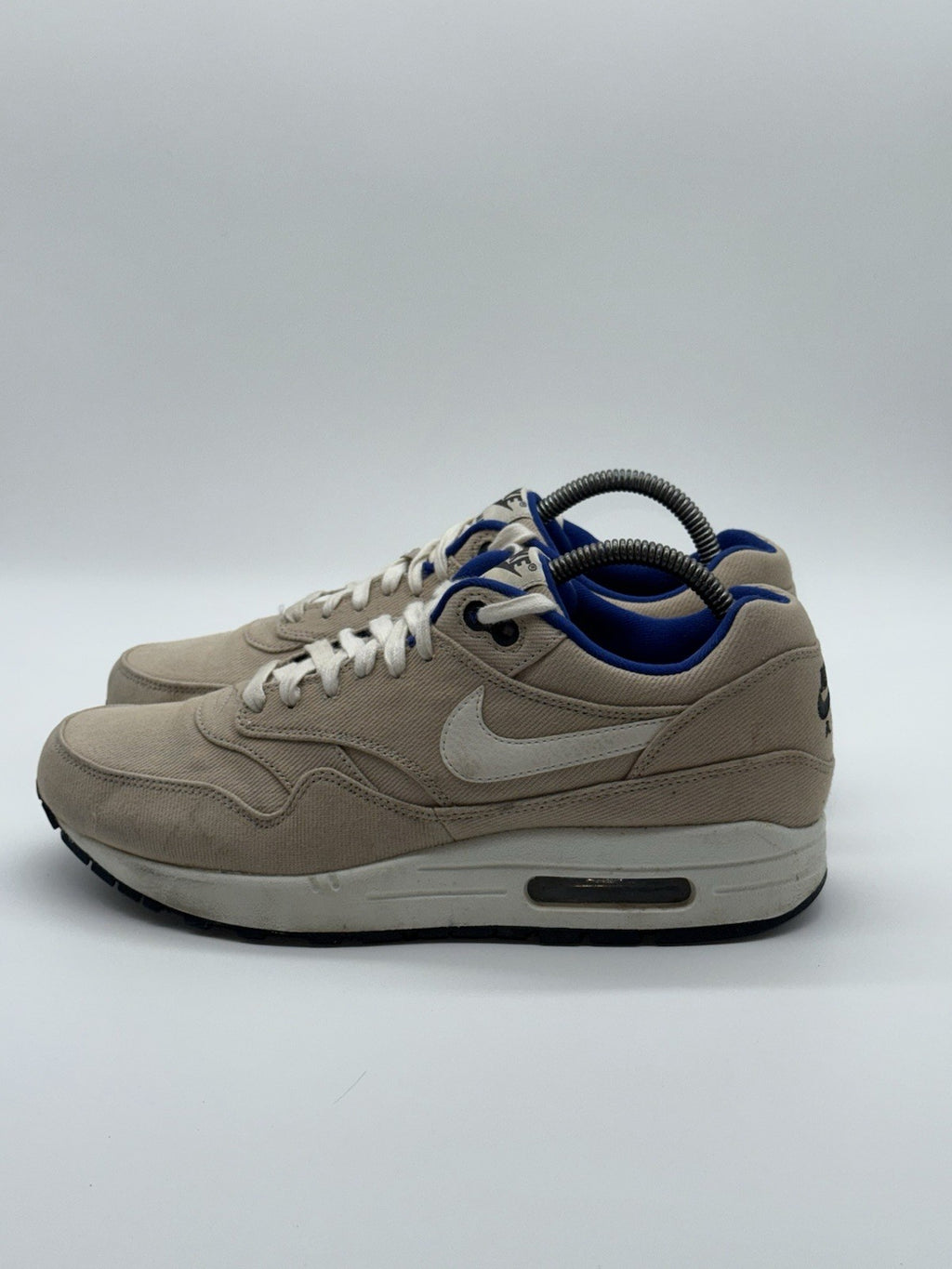 (2012) Rare Nike Air Max 1 Premium 'Classic Stone x Blue' UK 7.5 - (512033 040)