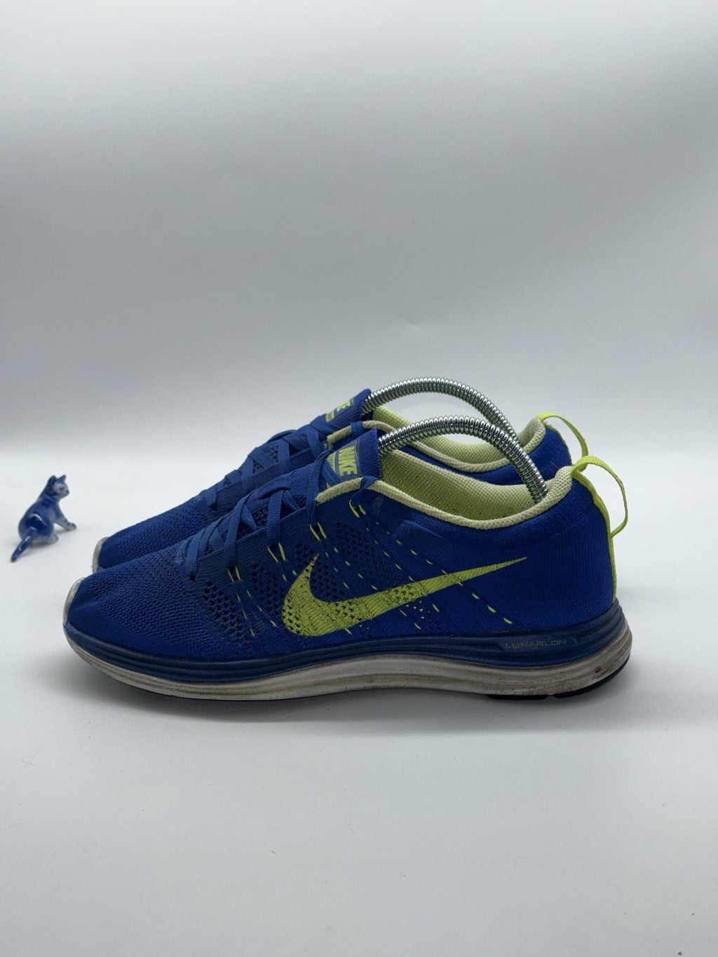 Nike Flyknit Lunar 1 ‘Royal Blue Volt’ Running Shoes UK 6.5 (554887-474)