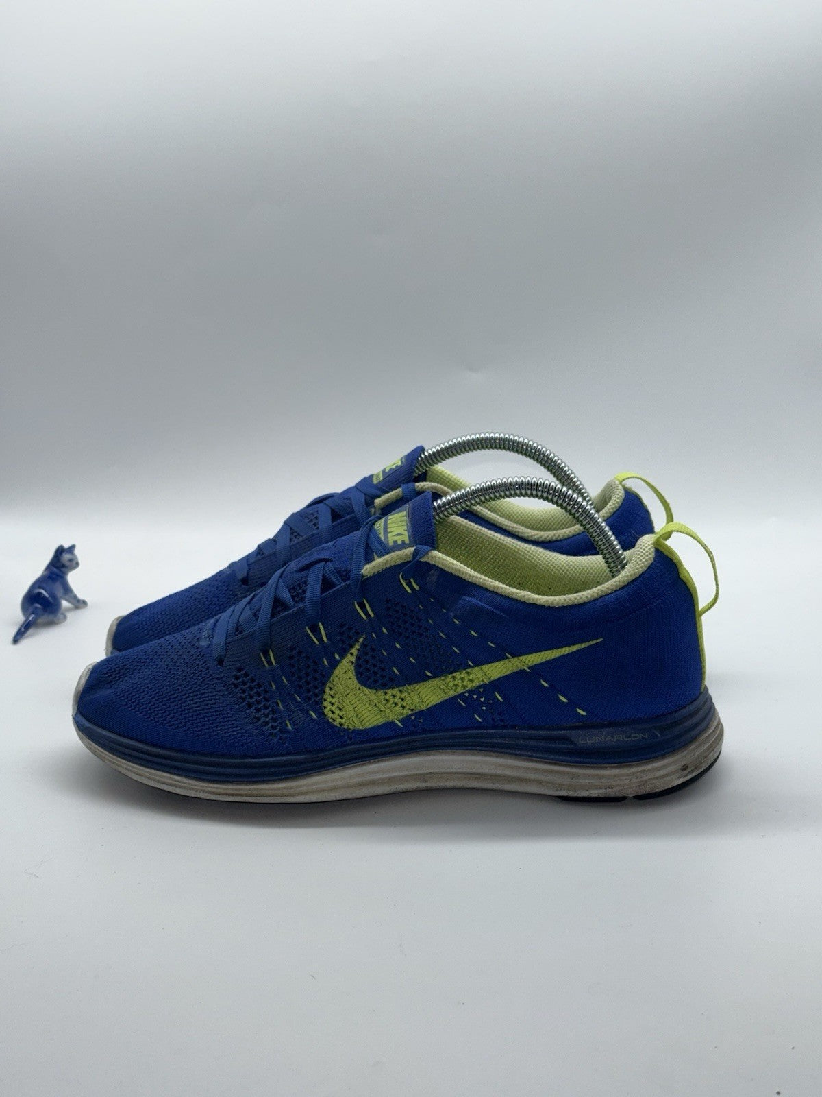 Nike Flyknit Lunar 1 ‘Royal Blue Volt’ Running Shoes UK 6.5 (554887-474)