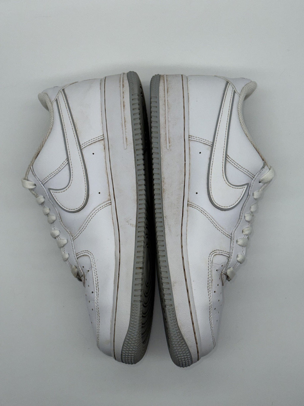 Nike Air Force 1 '07 Low White Wolf Grey Sole Size UK 10.5 (DV0788-100)