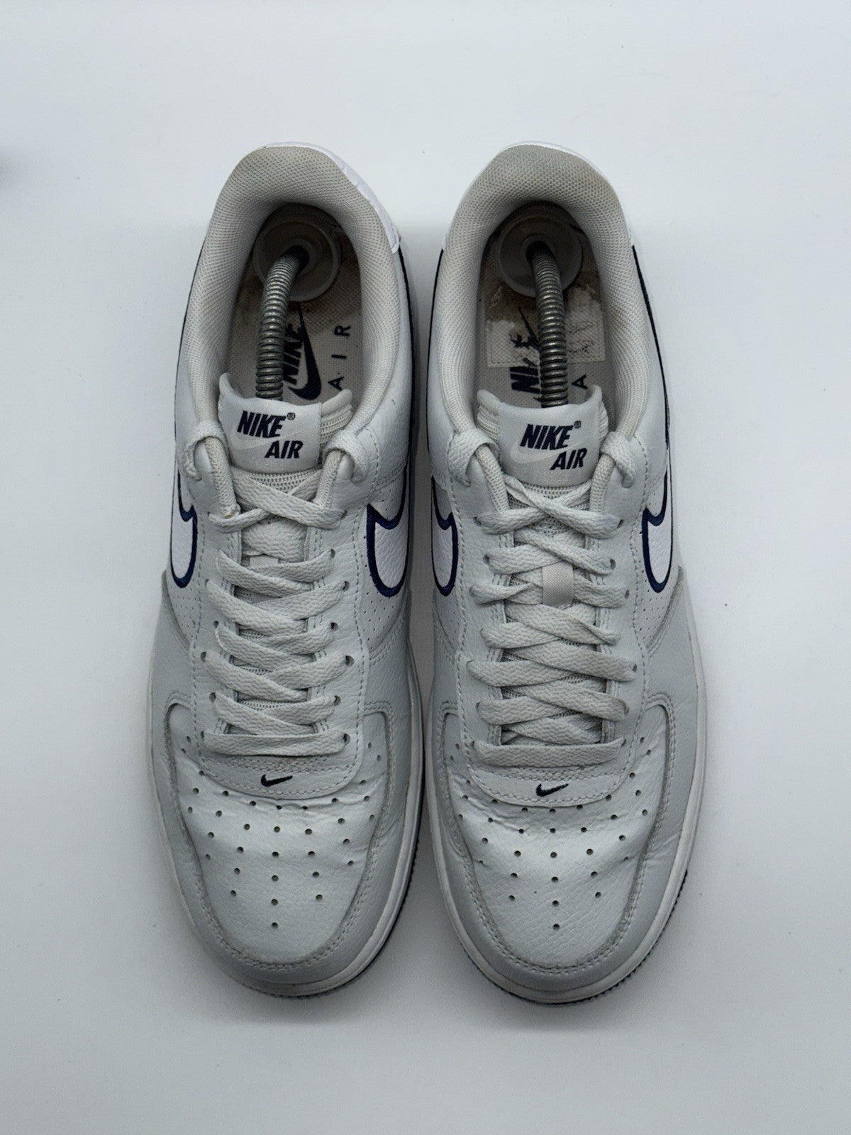 Nike Air Force 1 '07 Grey Photon Dust x Midnight Navy UK 8 (FJ4211-002)