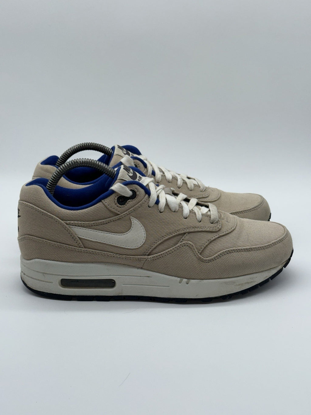 (2012) Rare Nike Air Max 1 Premium 'Classic Stone x Blue' UK 7.5 - (512033 040)