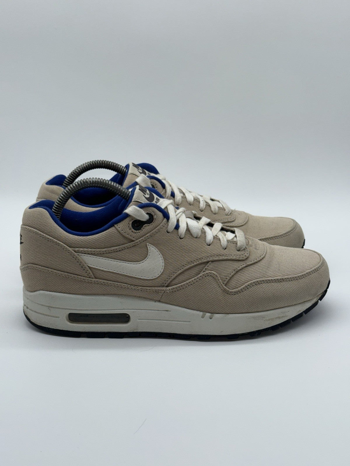 (2012) Rare Nike Air Max 1 Premium 'Classic Stone x Blue' UK 7.5 - (512033 040)
