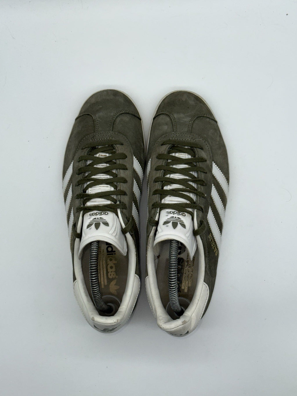 Adidas Gazelle Olive Green White Suede Men’s UK 7 (CQ1784)