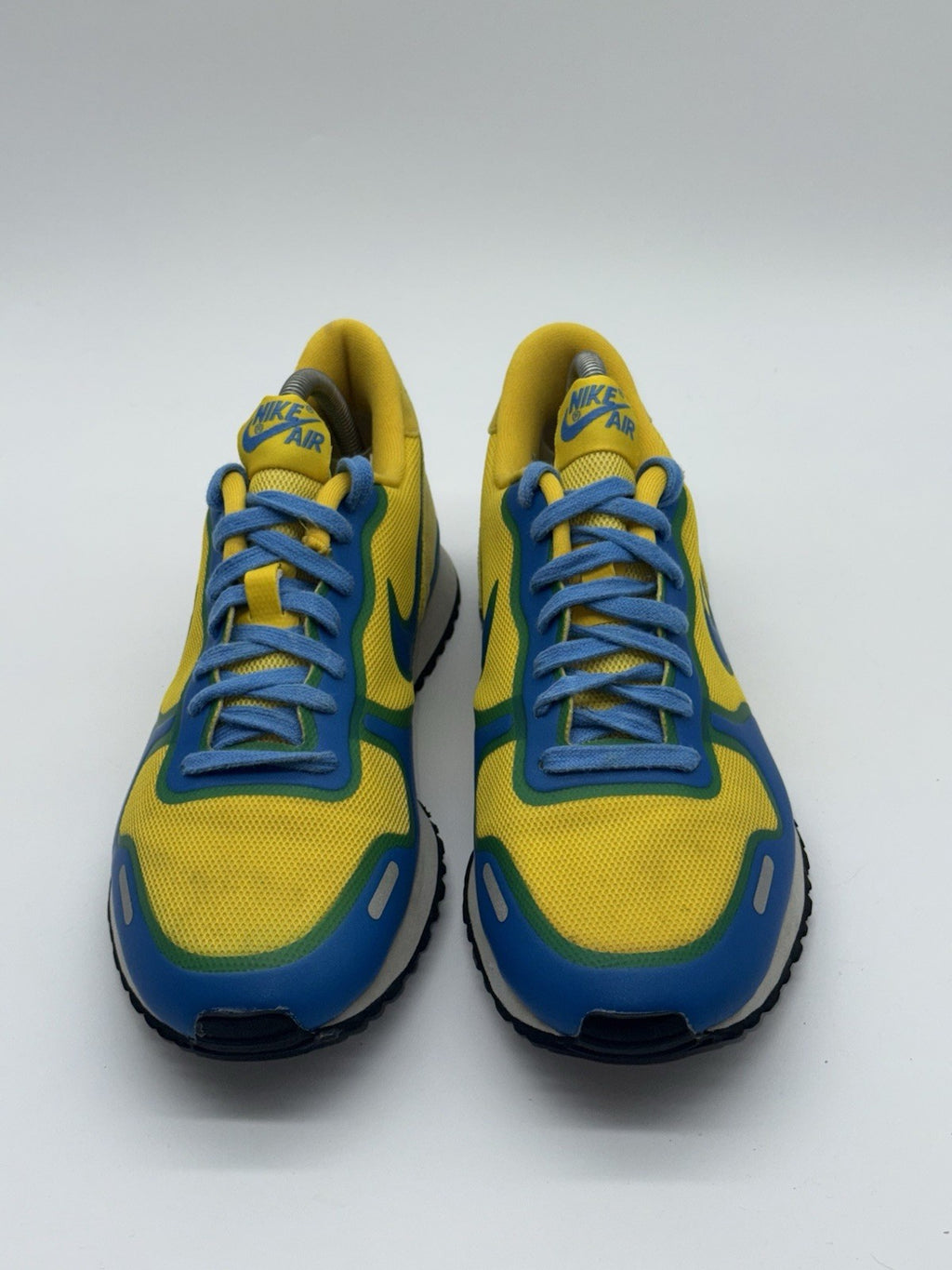 (2011) Nike Air Vortex Fuse Tour Yellow/Light Italy Blue Vintage Trainers UK 6