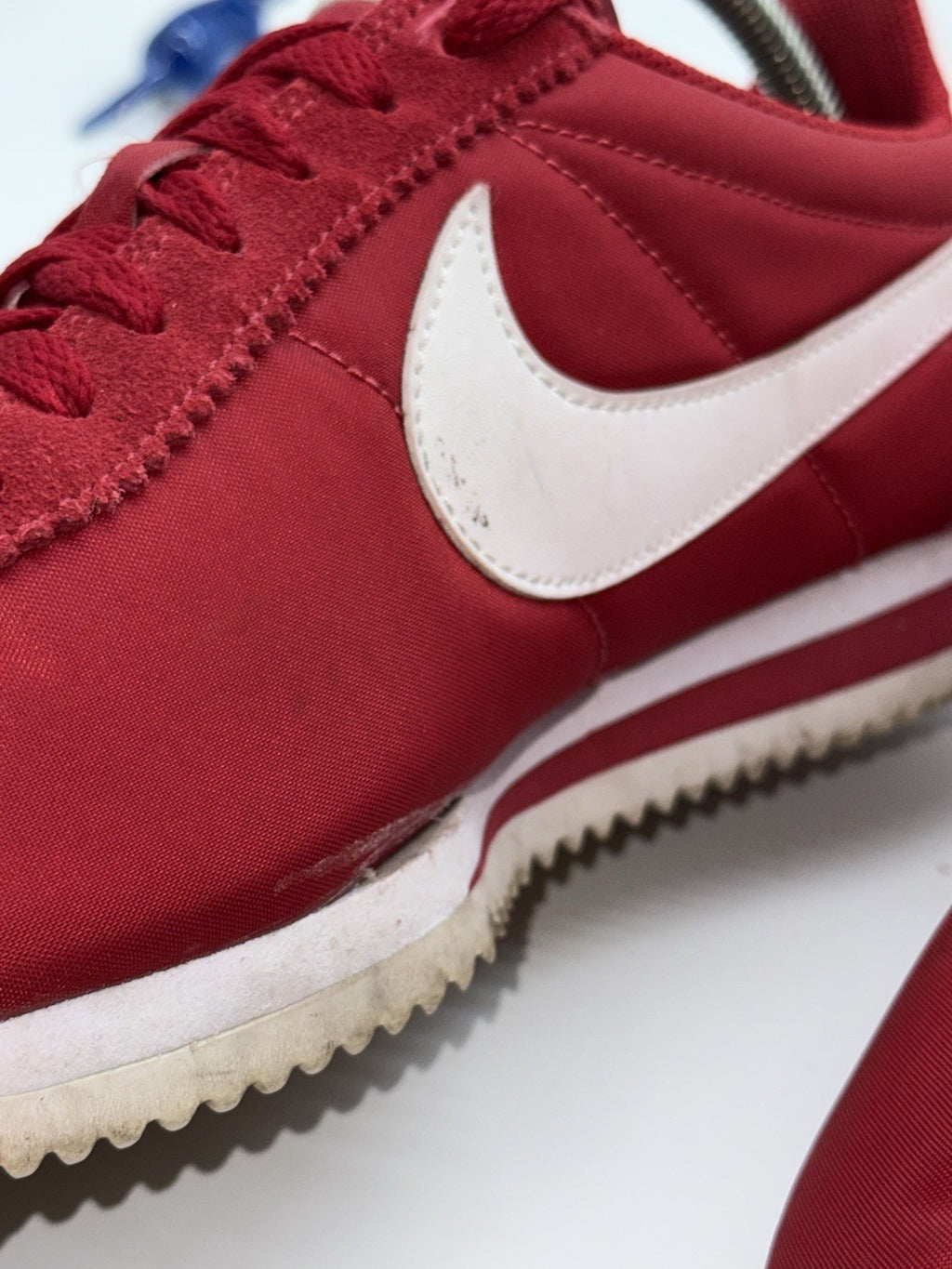 (2015) Retro Nike Classic Cortez Nylon OG Trainers - Gym Red - Size UK 7