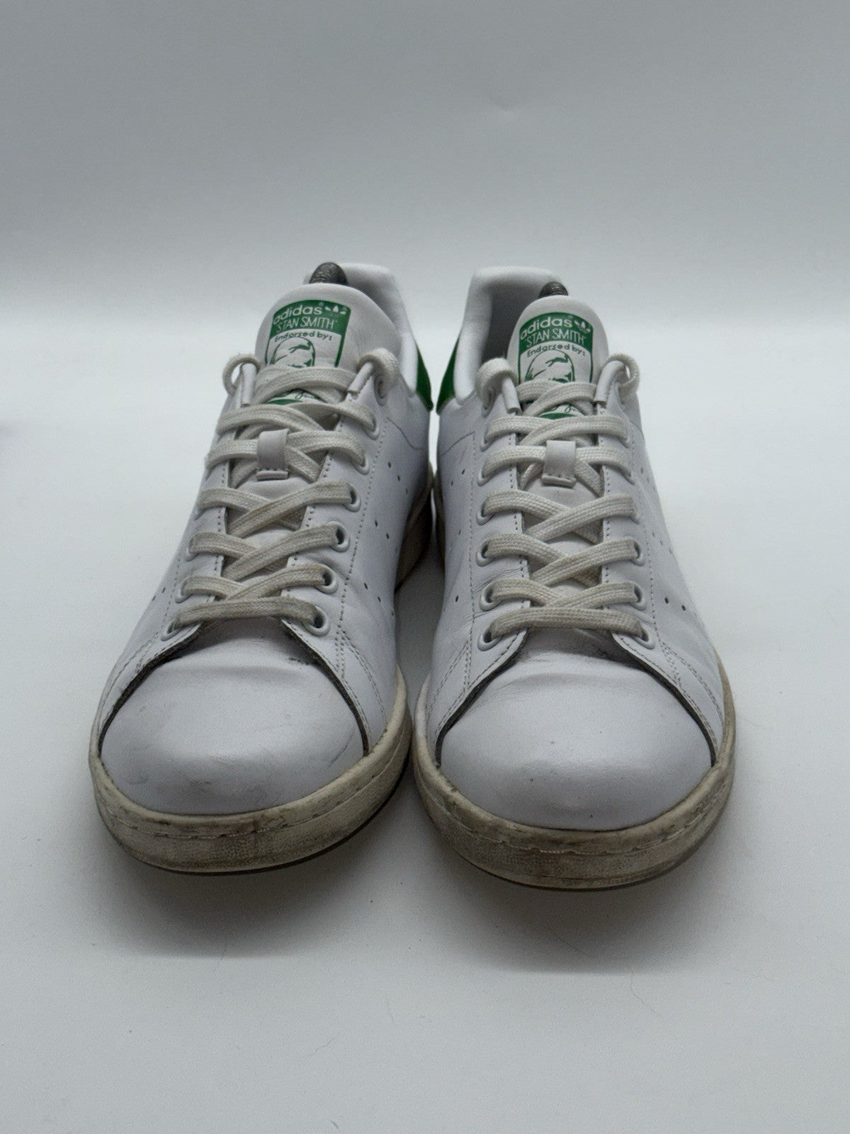 adidas Originals Men's Stan Smith Leather Trainers White x Green UK 8