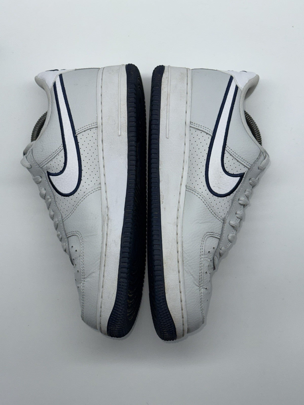 Nike Air Force 1 '07 Grey Photon Dust x Midnight Navy UK 8 (FJ4211-002)