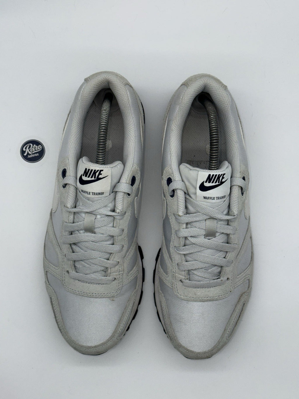 Nike Air Waffle Trainer 'Pure Platinum x Grey x Navy' (2015) – UK 8