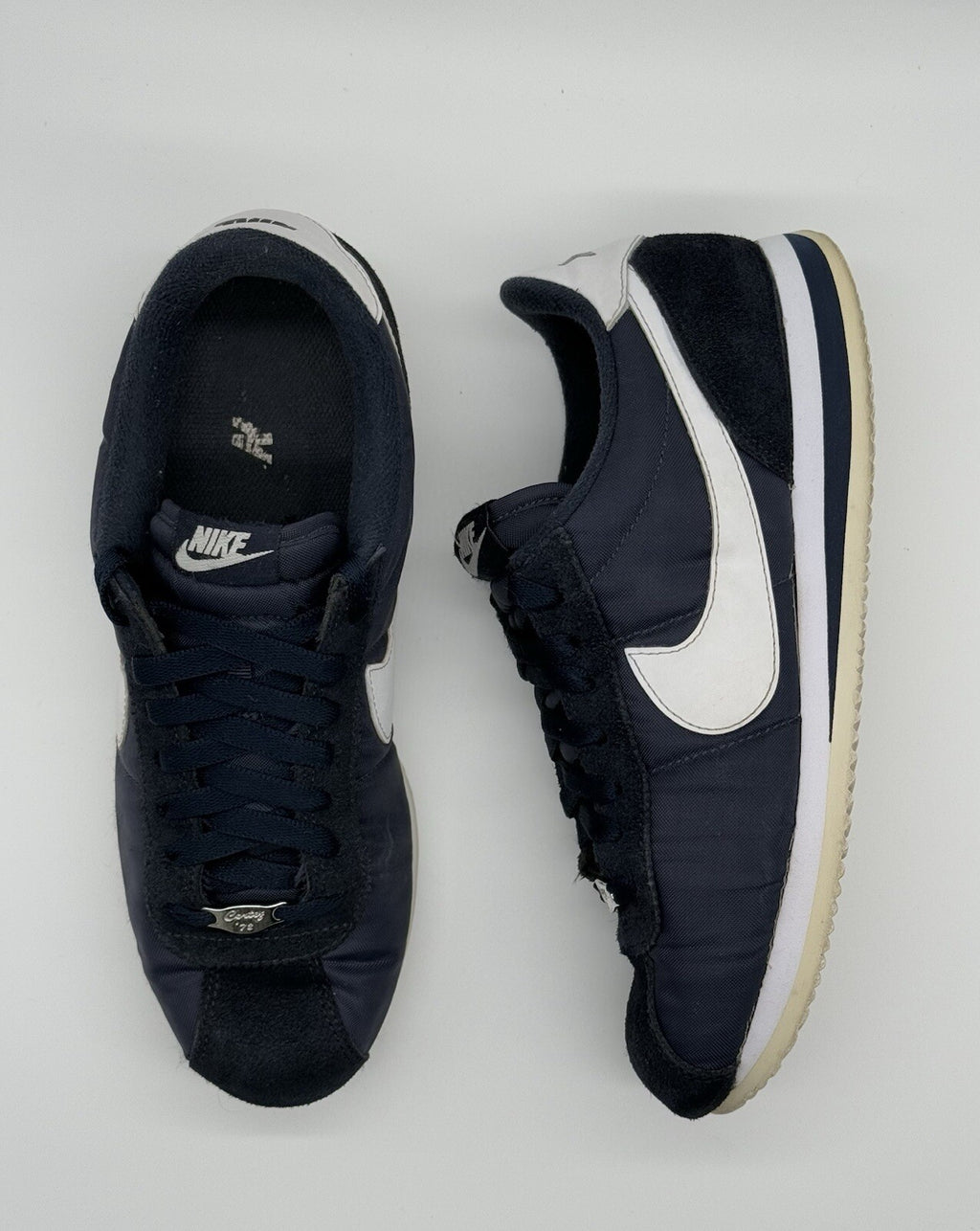 (2019) Nike Cortez Basic Nylon Obsidian Blue Size UK 7.5 EUR 42 (819720-411)