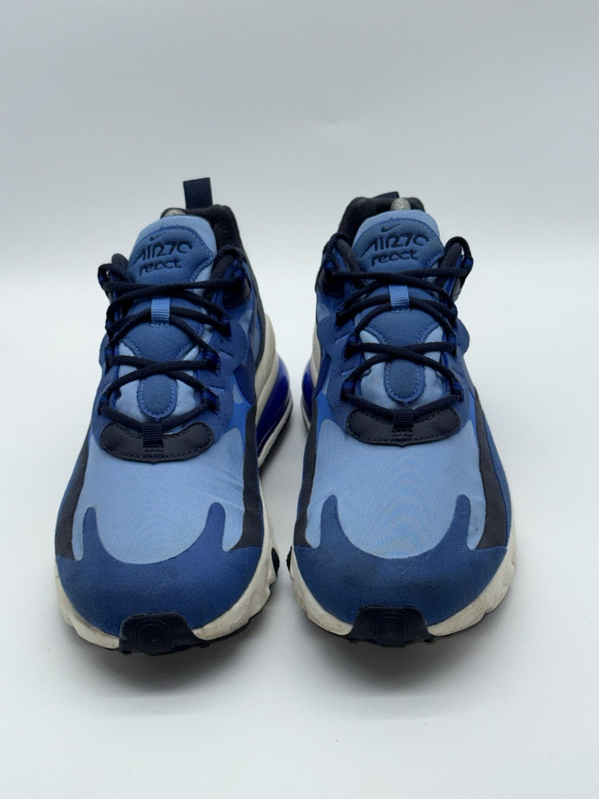 Nike Air Max 270 React Triple Blue x White Mens Size UK 7.5 (CI3866-400)