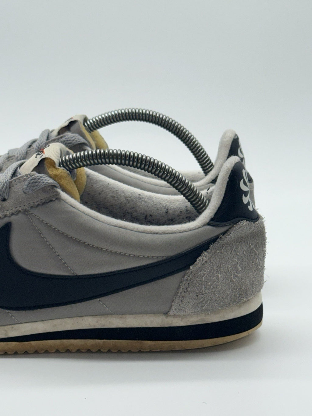 (2016) Nike Classic Cortez Nylon AW 'Grey Black' Retro Trainers Size UK 7