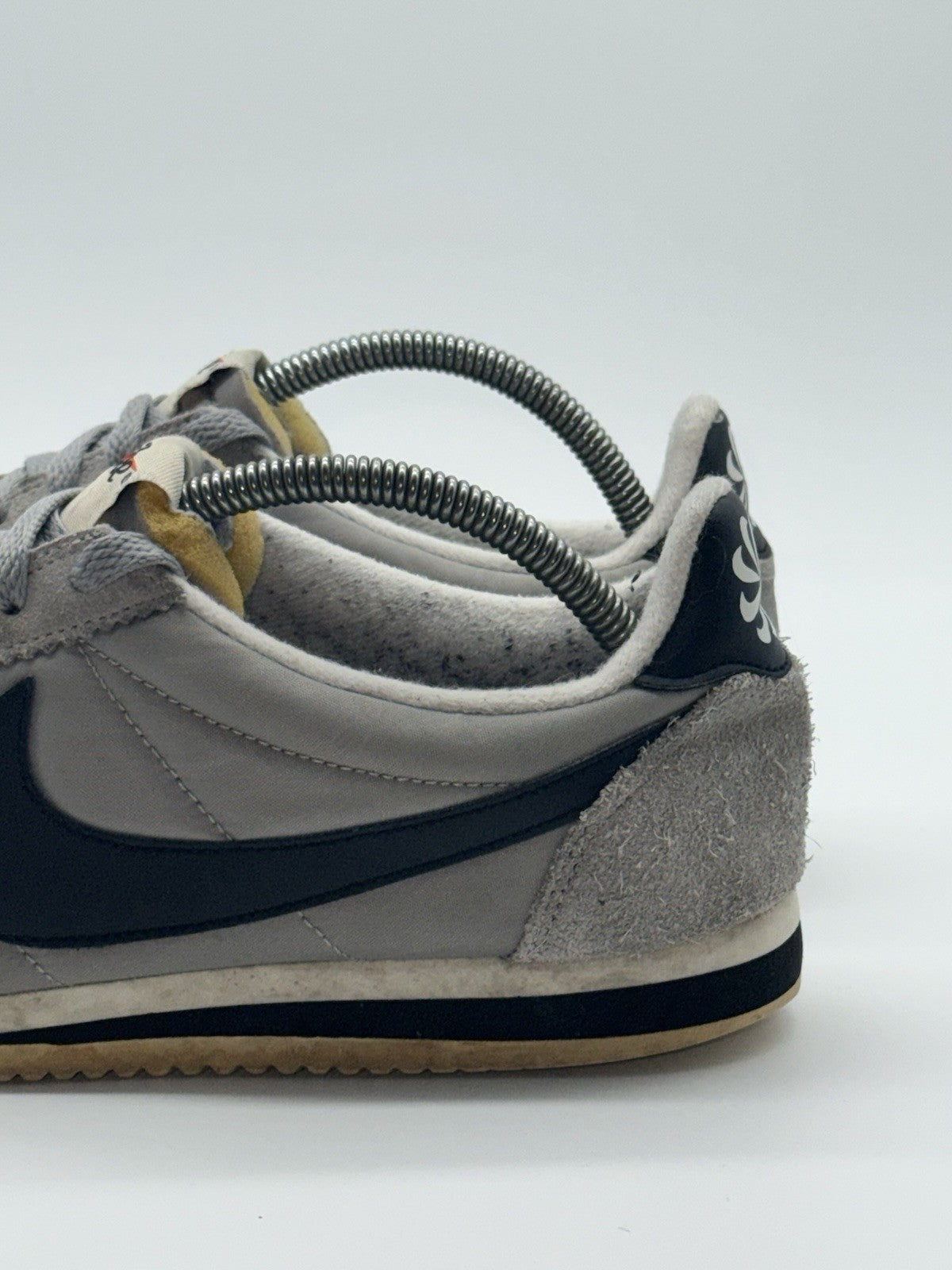 (2016) Nike Classic Cortez Nylon AW 'Grey Black' Retro Trainers Size UK 7