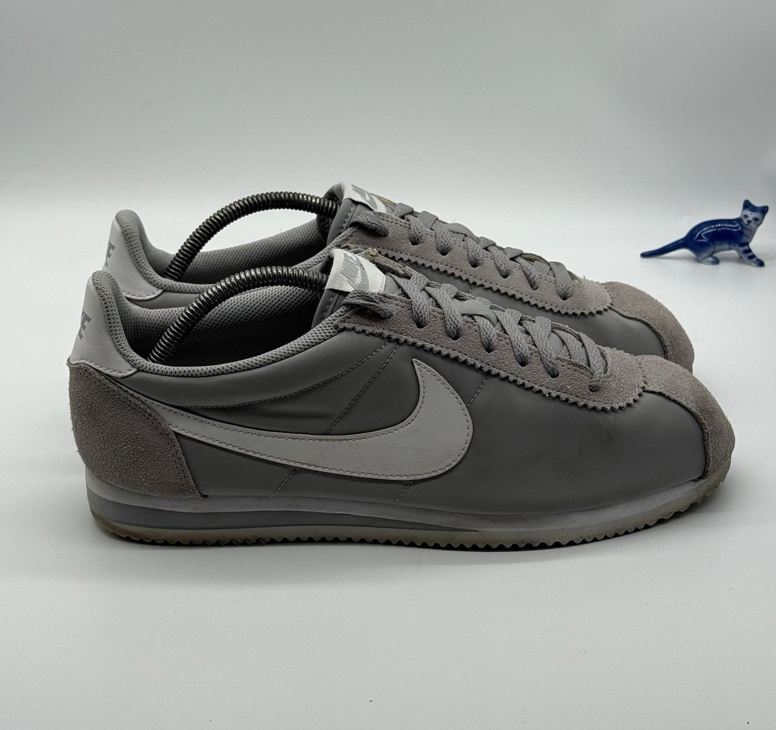 (2015) Nike Classic Cortez Nylon OG - Wolf Grey White - Size UK 10 (807472-010)